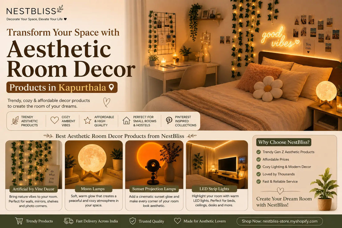 Transform Your Space with Aesthetic Room Decor Products in Kapurthala – NestBliss