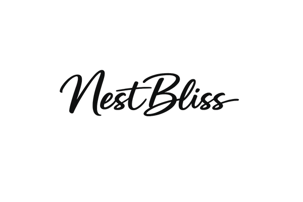 Black 'NestBliss' logo on a white background